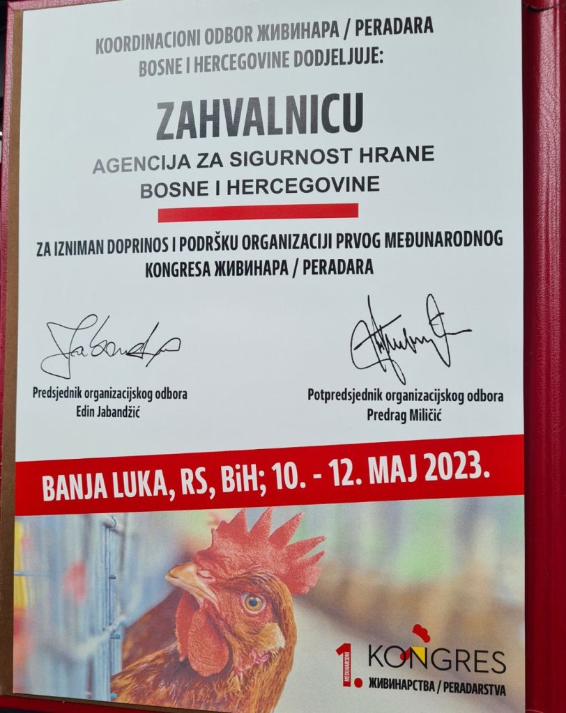 Predstavnici Agencije na Prvom međunarodnom kongresu živinarstva